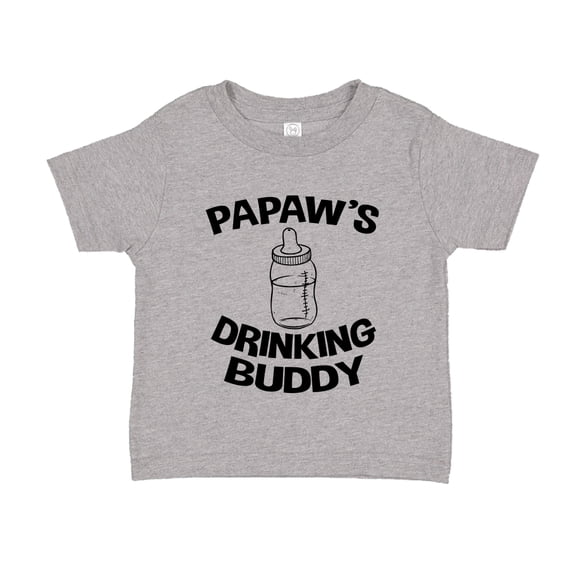Papaw's Drinking Buddy Toddler T-Shirt 2T Athletic Heather