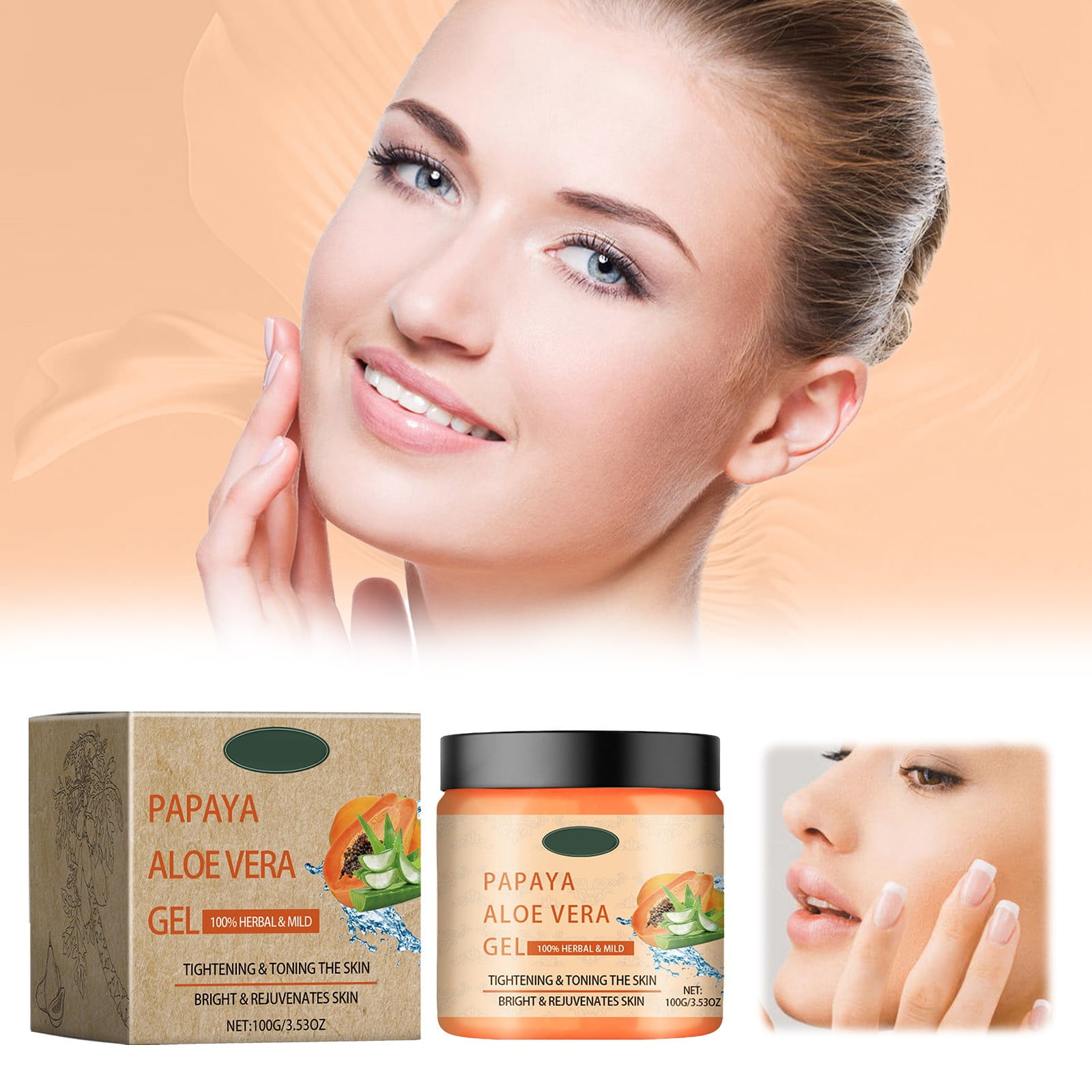 Papaya Aloe Face Papaya Aloe Extract Gel Moisturizes And Moisturizes