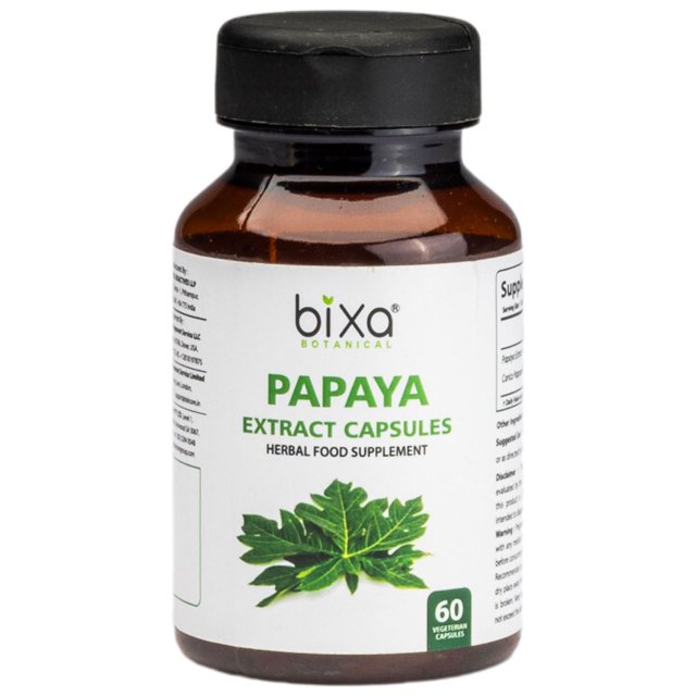 Papaya Leaf Extract Veg Capsules 60 Count (450mg) (Carica Pappaya
