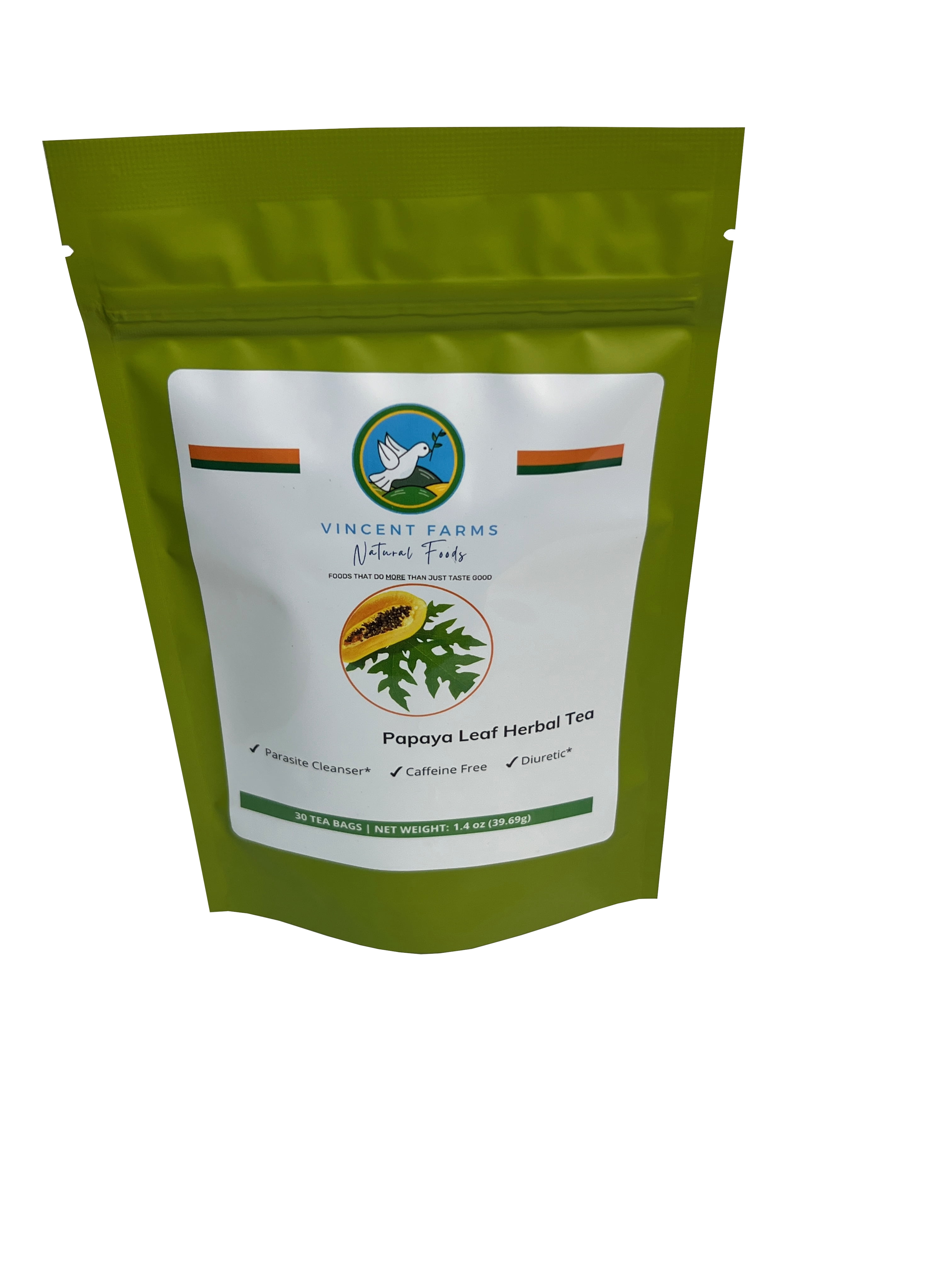 Papaya Leaf Herbal Tea, Anti Malaria, Dewormer/parasite remover, Immune