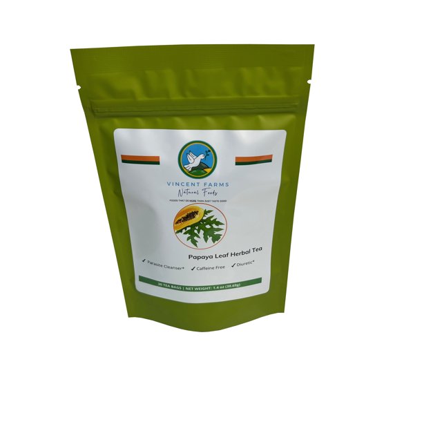 Papaya Leaf Herbal Tea, Anti Malaria, Dewormer/parasite remover, Immune