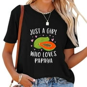 Papaya Lover's Delight Tee: Adorable Fruit-Inspired Shirt for Women