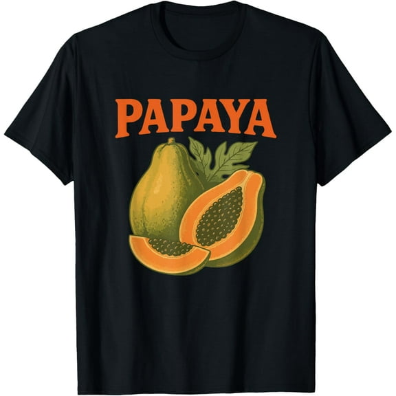 Papaya Retro Vintage Halloween Tropical Fruit Costume T-Shirt