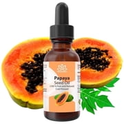 Papaya Seed Oil Carica Papaya   100% Pure Cold-Pressed Lightweight Face, Body & Hair Oil by Relaxcation | 2 fl oz
