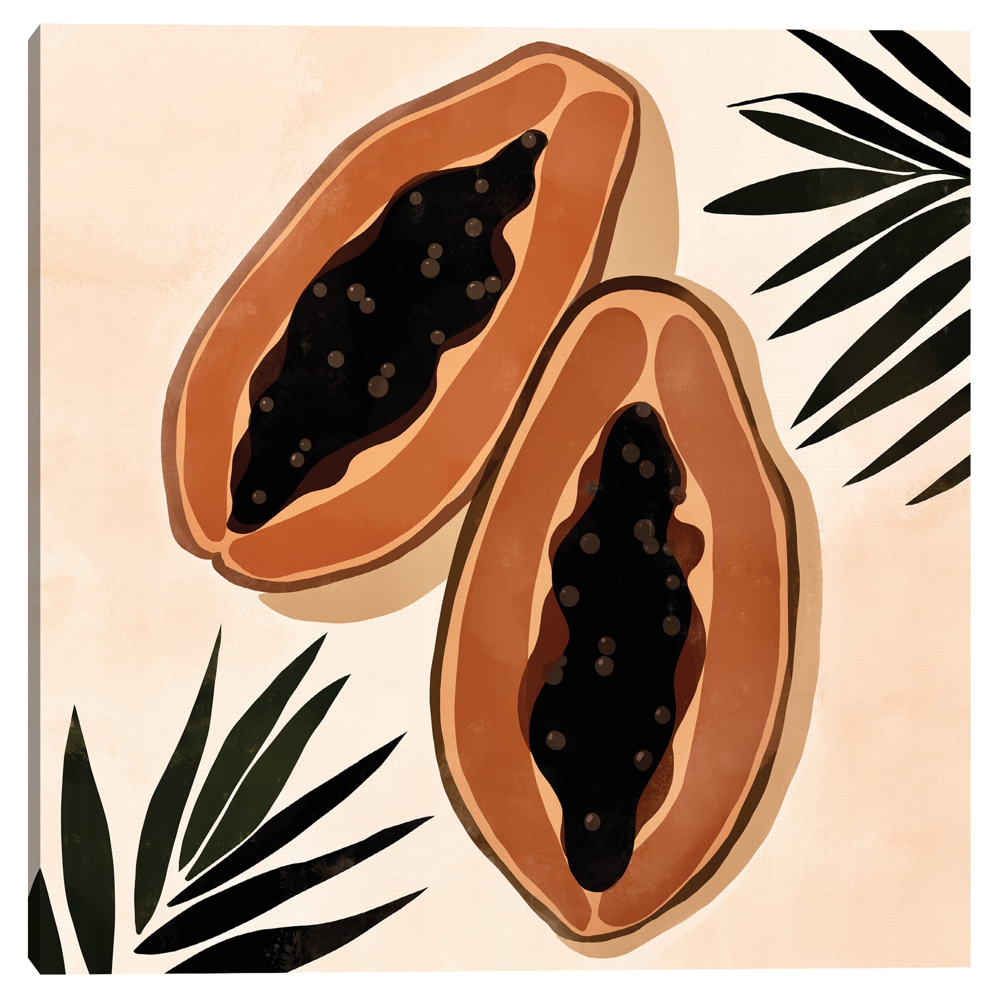 Papaya by Bria Nicole Canvas Art Print