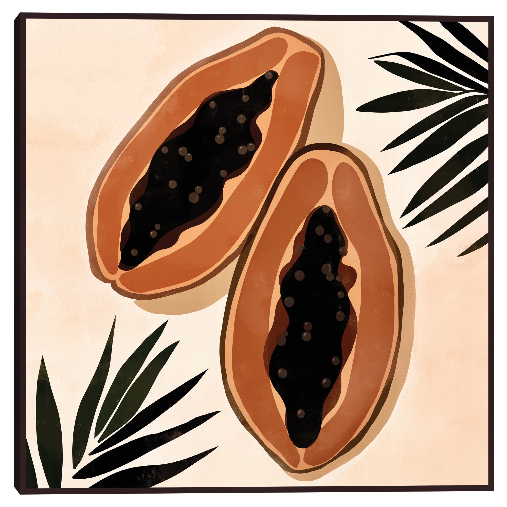 Papaya by Bria Nicole Framed Canvas Art Print