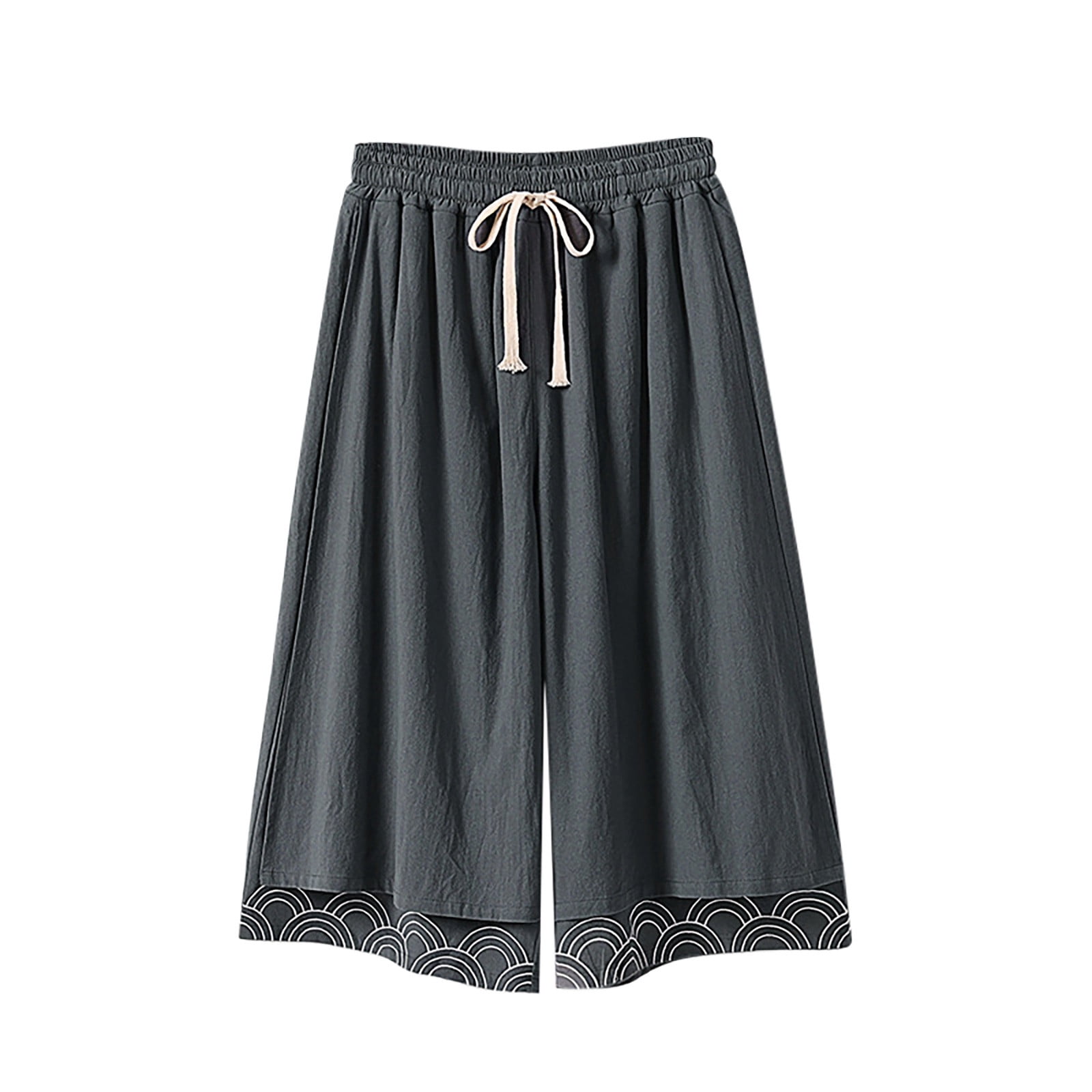 Papeey Mens Linen Pants Beach Wedding Jeans Joggers For Men Mens