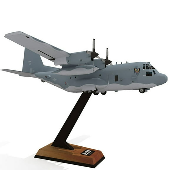 Paper 1:100 AC-130U Ghost Aerial Gunship Aircraft Model Simulation Aircraft Model Aviation Model Aircraft Kits for Collection and Gift (Unassembled Kit )