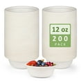 Paper 200 Pack 12 HYZ01 oz Paper Disposable Bowls Paper Bowls 12 oz