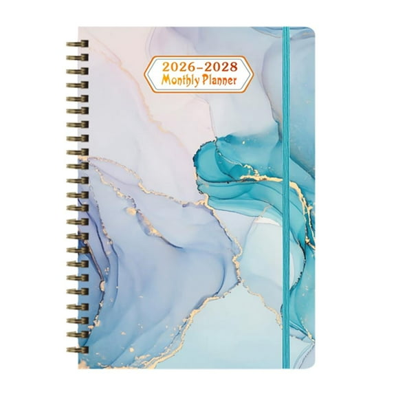 Paper A5 Daily Planner for 2026 - 2028 with Weekly Calendar, Multifunctional Note - Taking for Commuting, Business Trips and Meetings