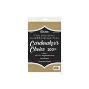 Paper Accents Card & Envelopes Cardmakers Choice 4.25"x 5.5" 100lb Grocers Kraft 20pc