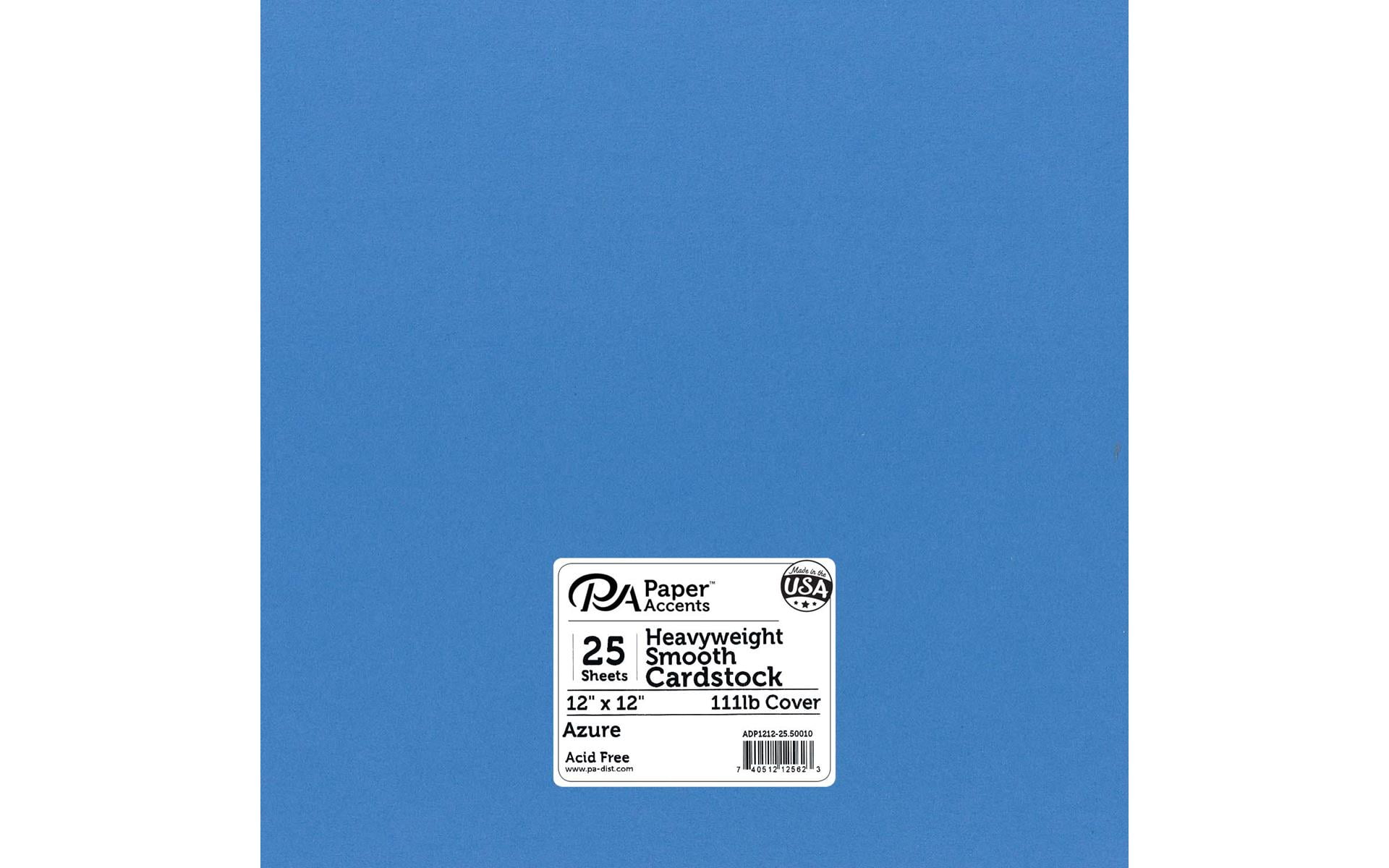Paper Accents Cardstock 12"x 12" Heavyweight Smooth 111lb 25pc Azure
