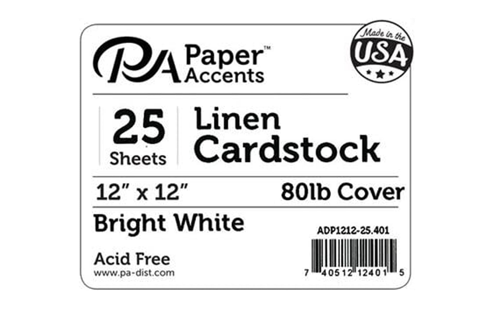 12 x 12 Black Card Stock 80-lb Cover