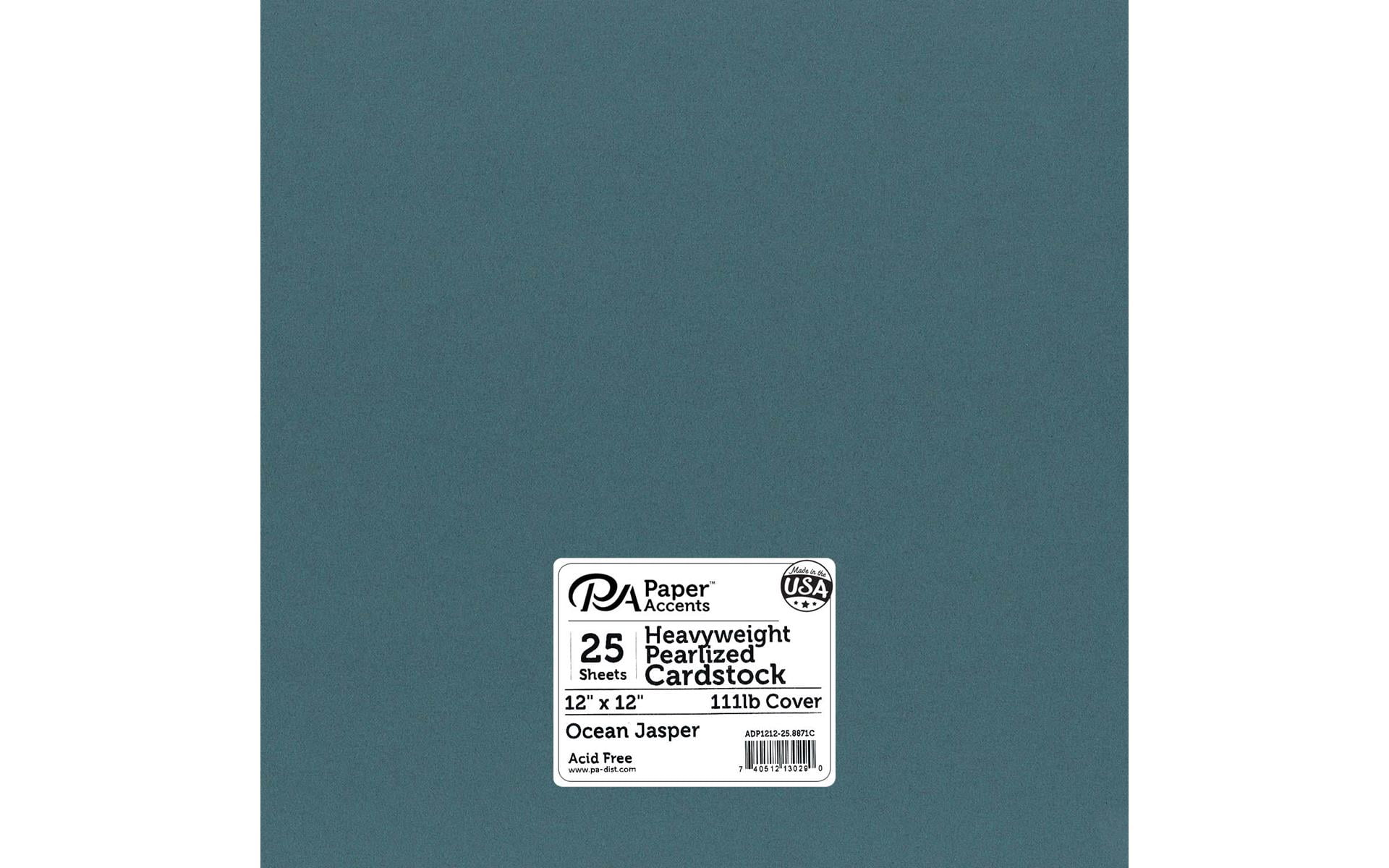Paper Accents Cardstock 12"x 12" Pearlized 111lb 25pc Ocean Jasper