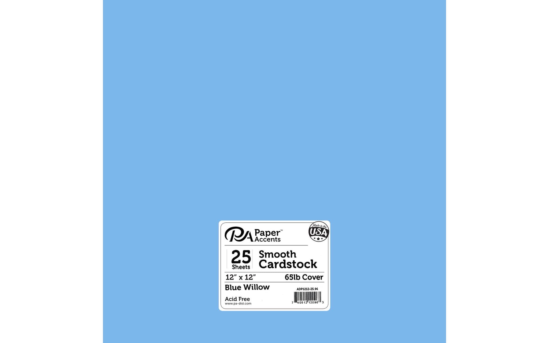 Clear Path Paper Favorites 12 x 12 inch Black Smooth Cardstock 65Lb Cover  (55 Sheets) 