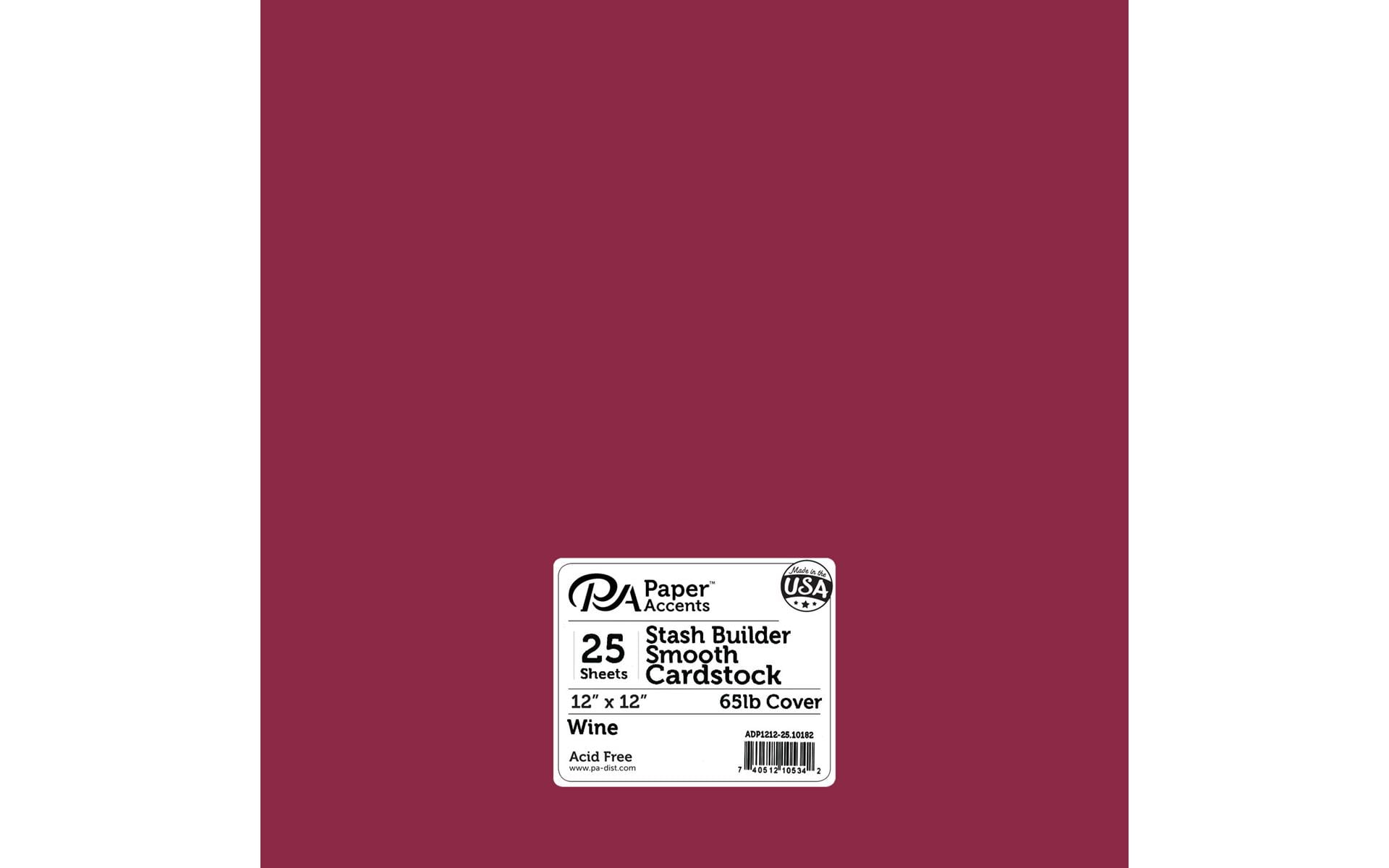 Popular Pink Razzle Berry 12x12 (Square) Paper 65C Lightweight Cardstock - 50 Pk -- Econo 12-x-12 Square Card Stock Paper - Business and DIY Projects
