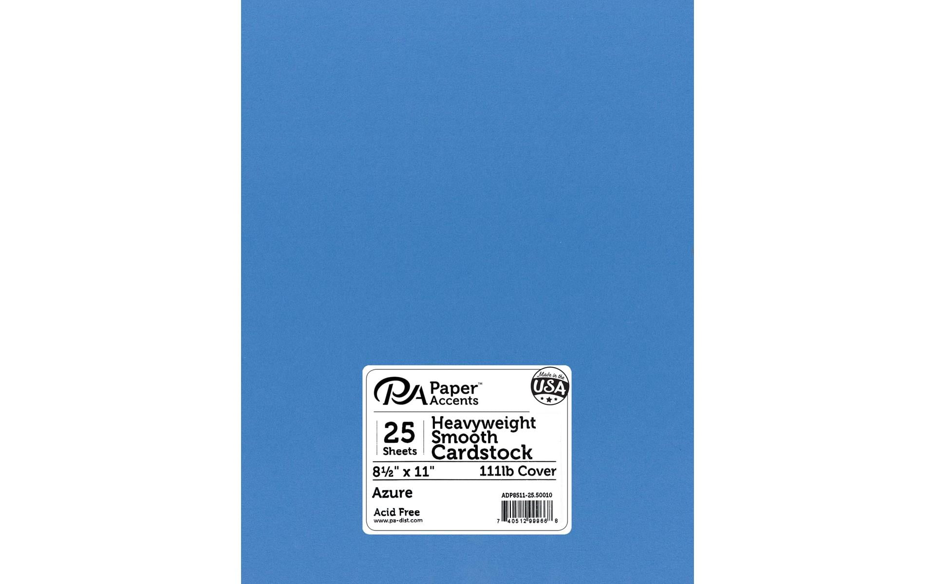 Paper Accents Cardstock 8.5"x 11" Heavyweight Smooth 111lb 25pc Azure