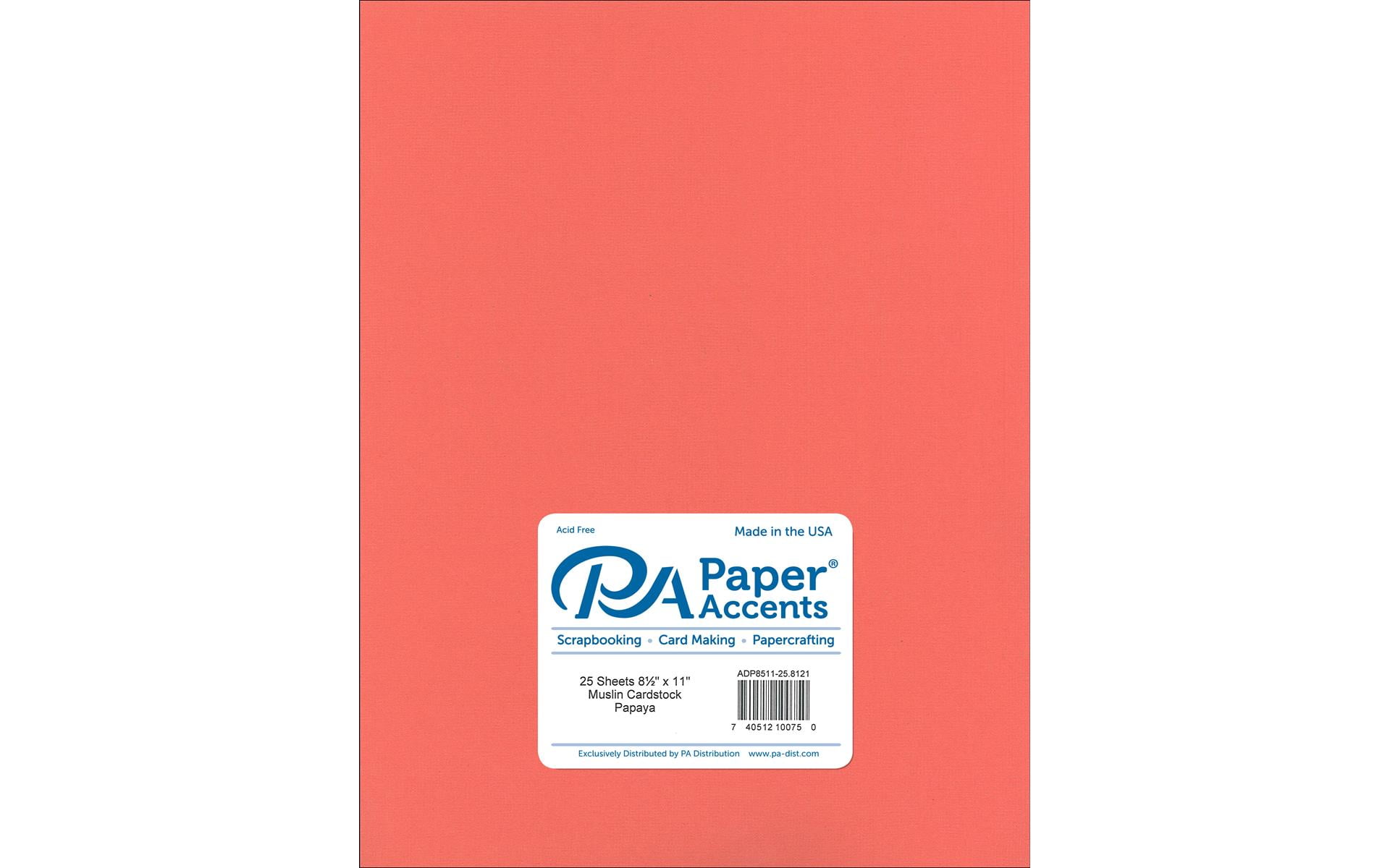 Papaya Card Stock 8.5 x 11 Bulk Pack