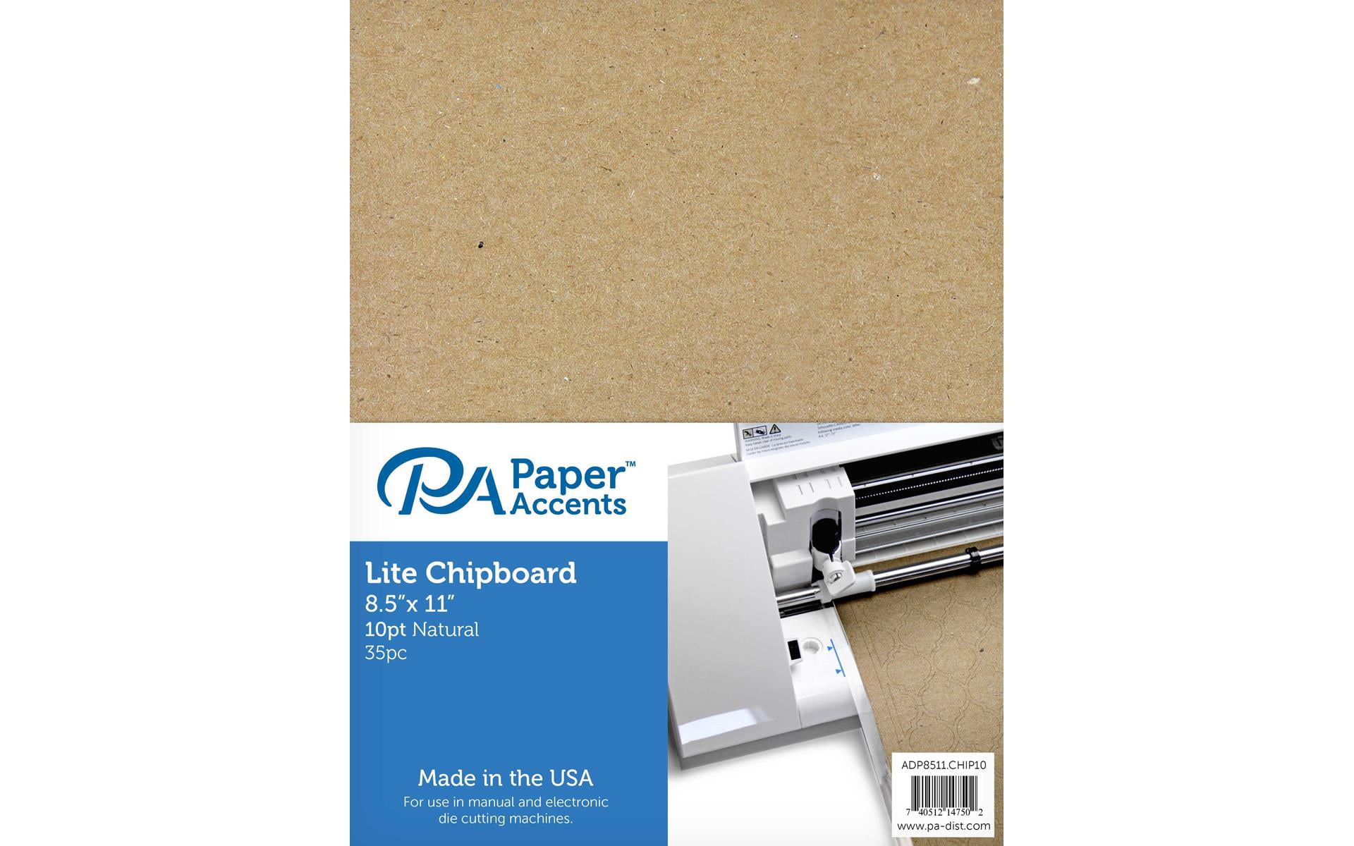 Paper Accents Chipboard 12 inchx 12 inch Thin 10pt 25pc Natural