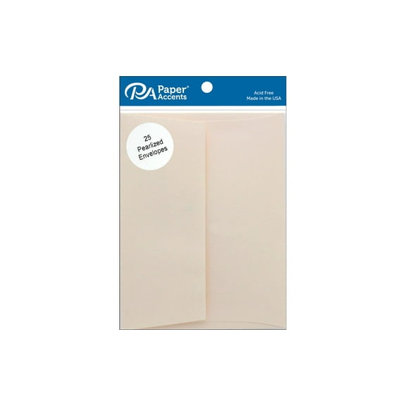 Paper Accents Envelope 4.38"x 5.75" Pearlized Cornsilk 25pc