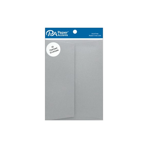 Paper Accents Envelope 5.25"x 7.25" Pearlized Nickel 25pc