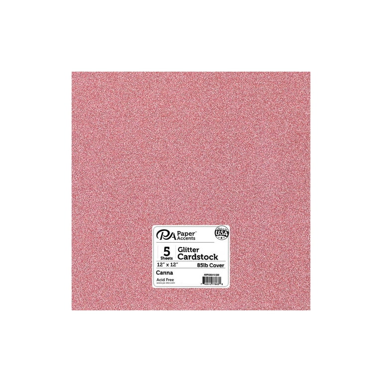 Light Pink Glitter Card Stock Pink, 12x12, Glitter Paper, Glitter