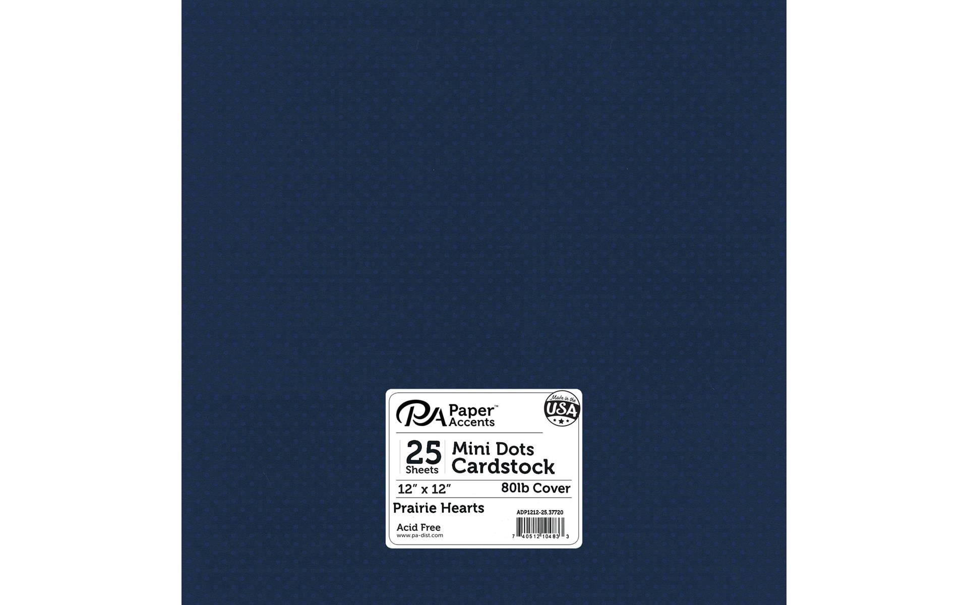 Paper Accents Mini Dot Cardstock 12"x 12" 80lb Prairie Hearts 25pc