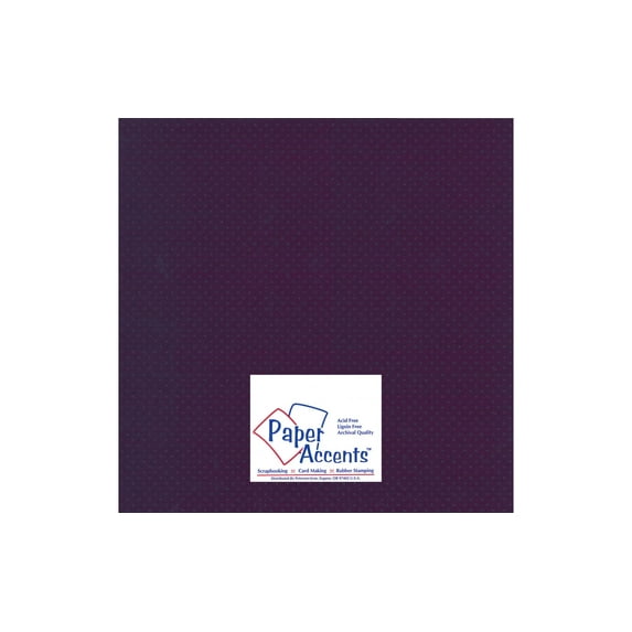 Paper Accents Mini Dot Cardstock 12"x 12" 80lb Snapdragon 25pc
