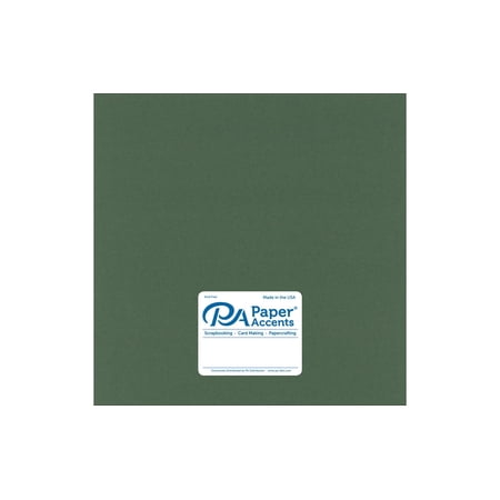 Paper Accents Paper Pearlized 12"x 12" 25pc 80lb Moss