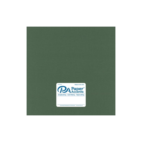 Paper Accents Paper Pearlized 12"x 12" 25pc 80lb Moss