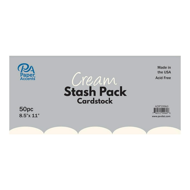 Stash Pack 8.5x11 50pc Cream