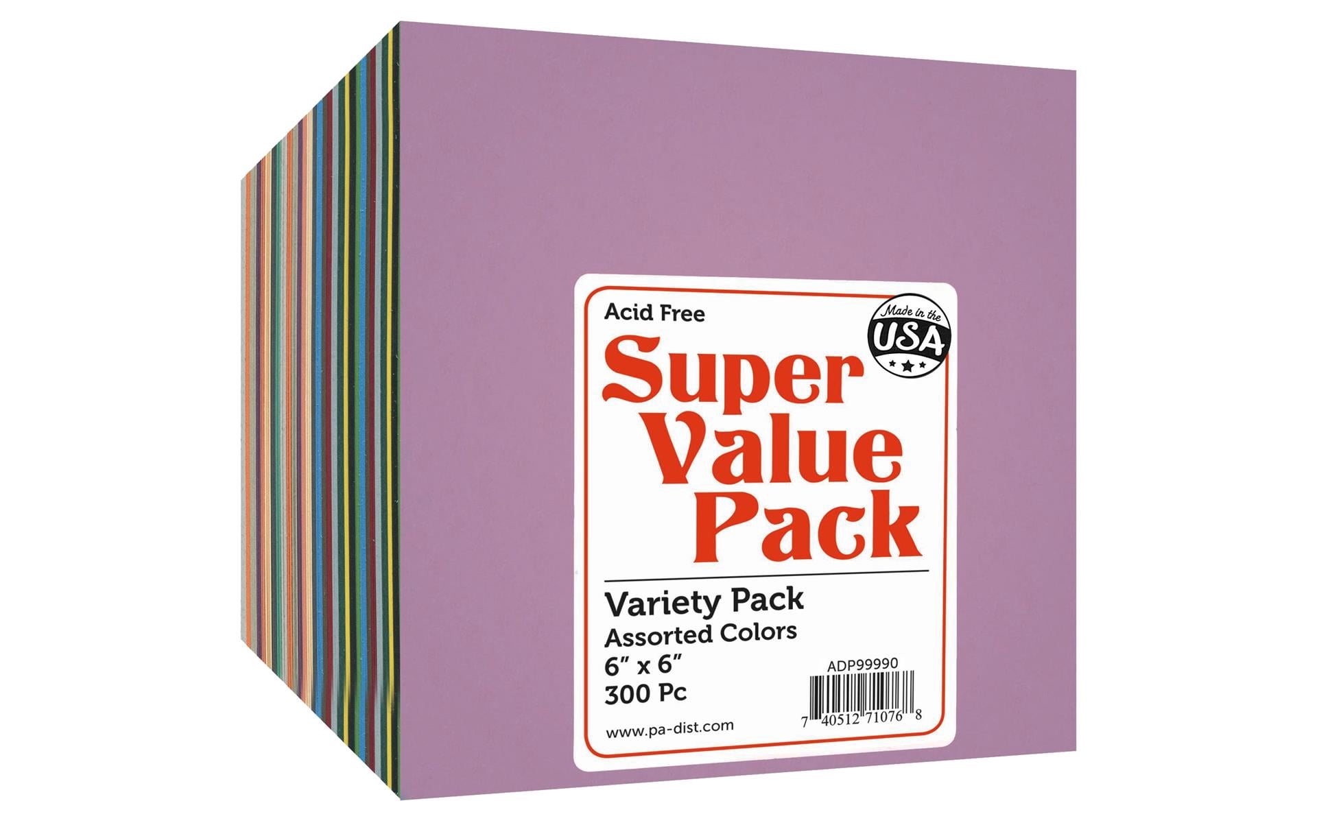 Paper Accents Super Value Variety Pack 6"x 6" 300pc