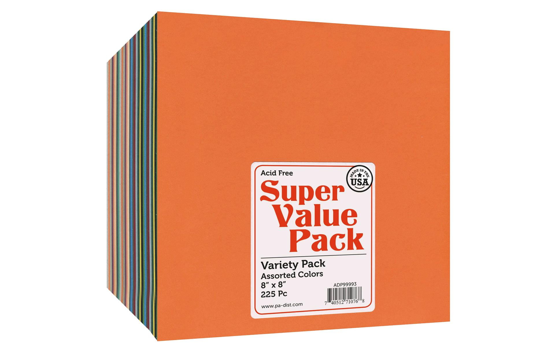 Paper Accents Super Value Variety Pack 8"x 8" 225pc