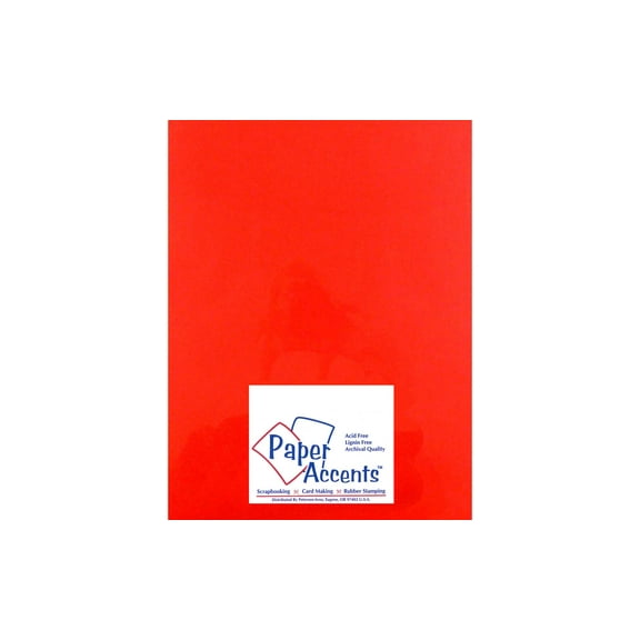 Paper Accents Vellum 8.5"x 11" 27lb Garnet 25pc
