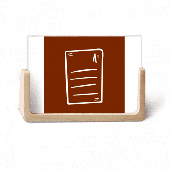 Paper Achievement Content Course Detection Photo Wooden Photo Frame Tabletop Display