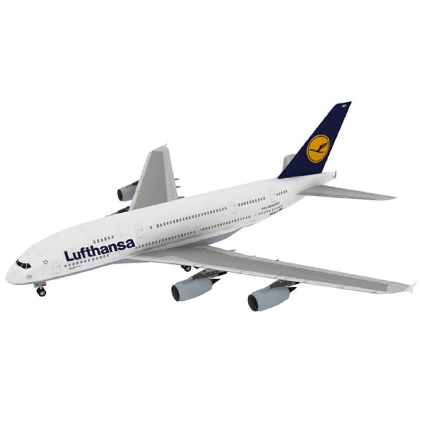 Paper Aircraft Model Decoration Retro DIY A380 German Lufthansa Paper ...