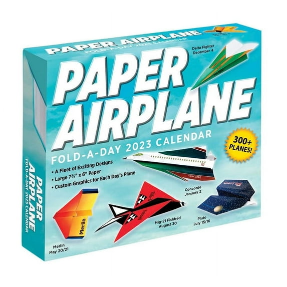 Paper Airplane 2023 Fold-a-day Calendar