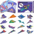 Paper Airplane,Educational Paper Airplane Craft Set for Children, 16 ...