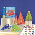 thumbnail image 1 of Paper Airplane Origami Kit With 12 Designs And 36 Patterned Sheets,Step By Step Guide And Video Support,Educational Activity Set For Creativity And Focus,Travel Friendly Craft Pack, 1 of 6