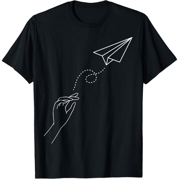 Paper Airplane Shirt - Wanderlust World Traveler-Pilot Gift T-Shirt