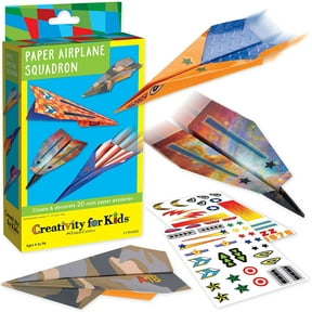 Creativity for Kids Paper Airplane Squadron Mini Kit, Craft Kit for Kids (Ages 6+)