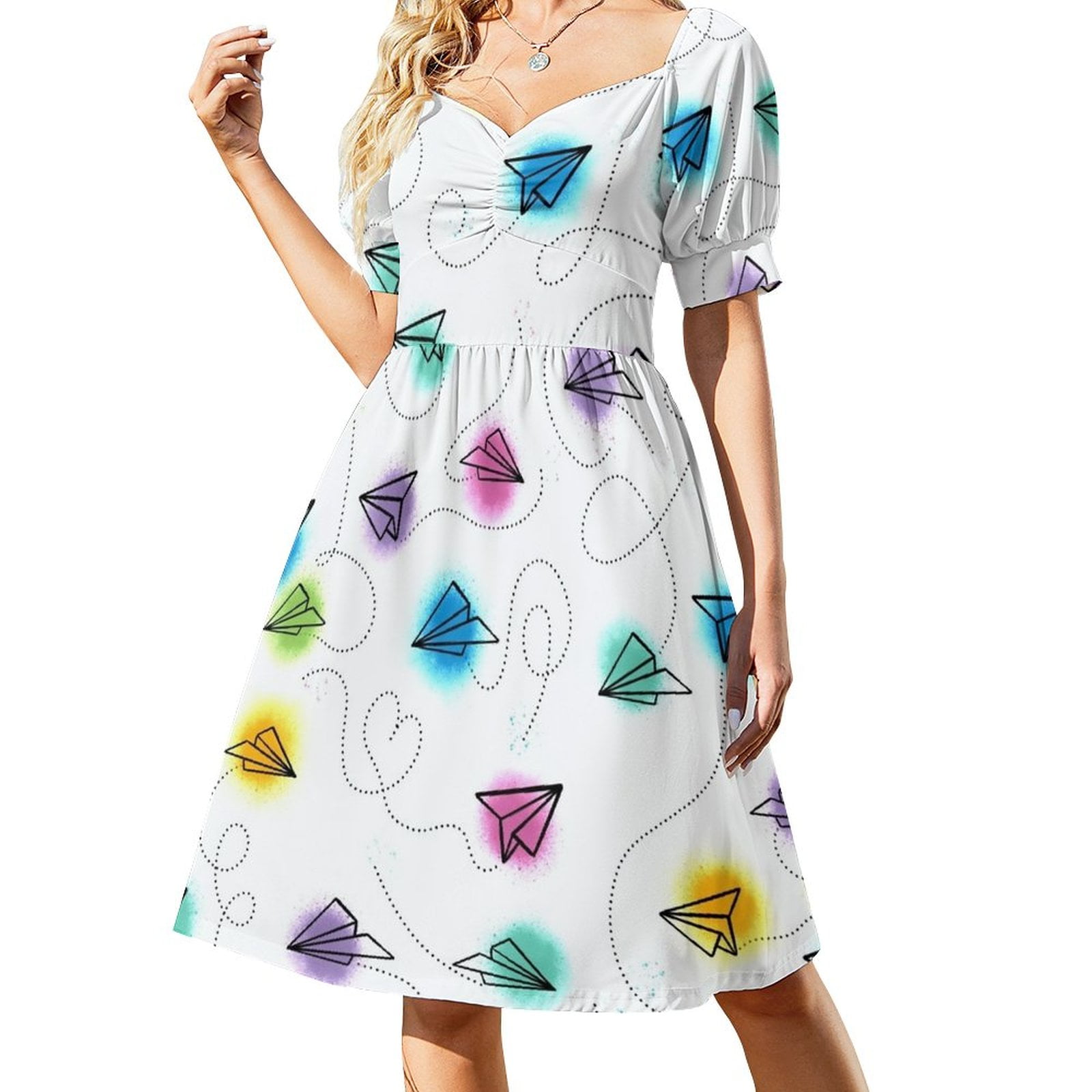 Paper Plane Mini Dress