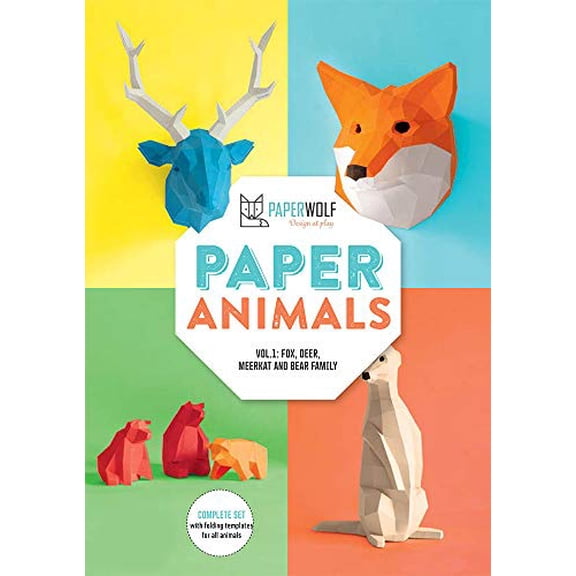Pre-Owned Paper Animals - Volume 1 , Fox, Deer, Meerkat and Bear Family Paperback