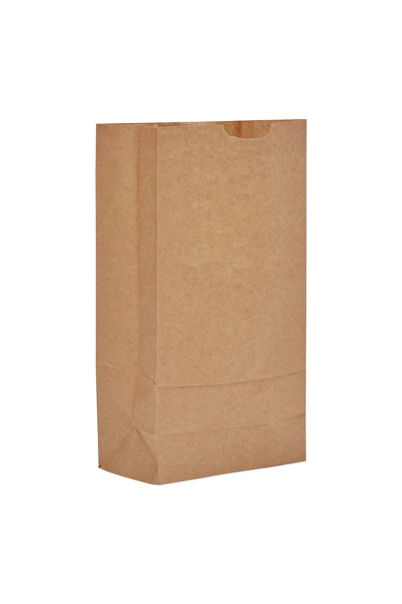 General Supply GK10500 Grocery Paper Bags, #10 Size, 6.31" X 4.19" X 13.38", Natural, 500/bundle