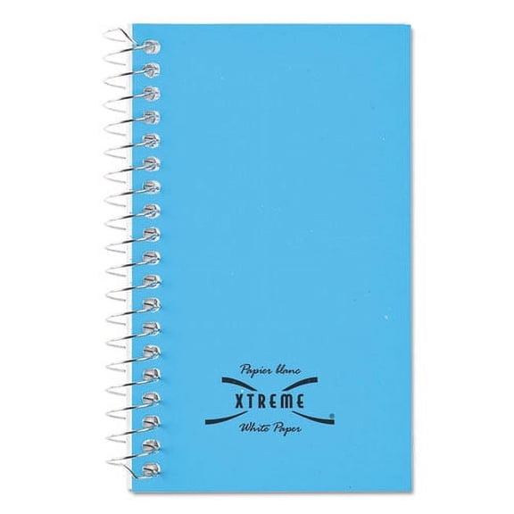 Paper Blanc Xtreme White Wirebound Memo Books, Narrow Rule, Randomly Assorted Covers, 5 X 3, 60 Sheets | Bundle of 2 Each