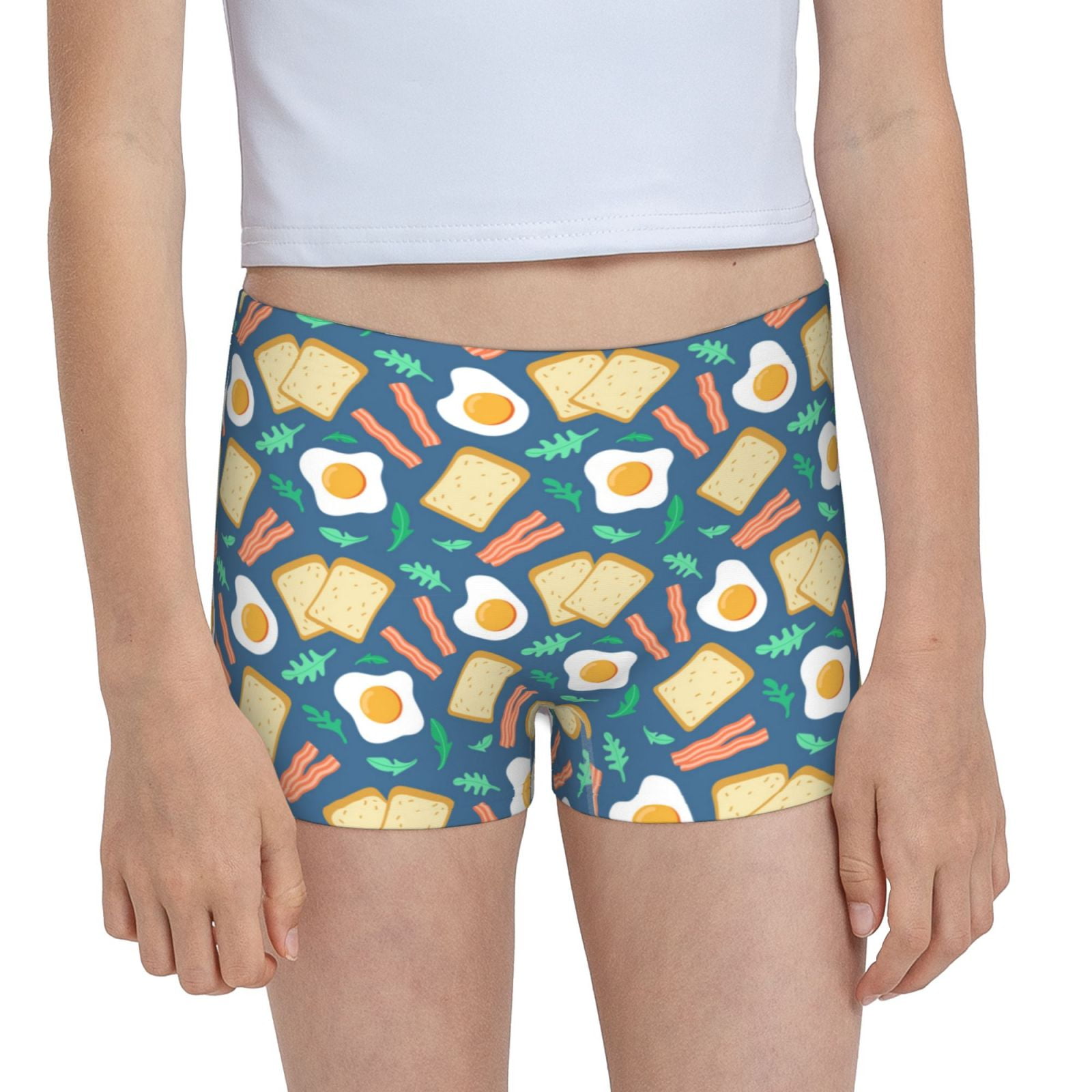 Easygdp Eggs Toast Bacon And Arugula Girls Hipster Cotton Underwear