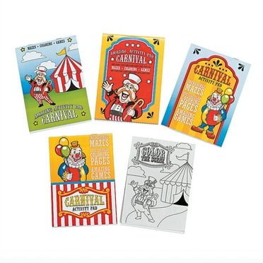 Paper Carnival Activity Pads 1 dozen