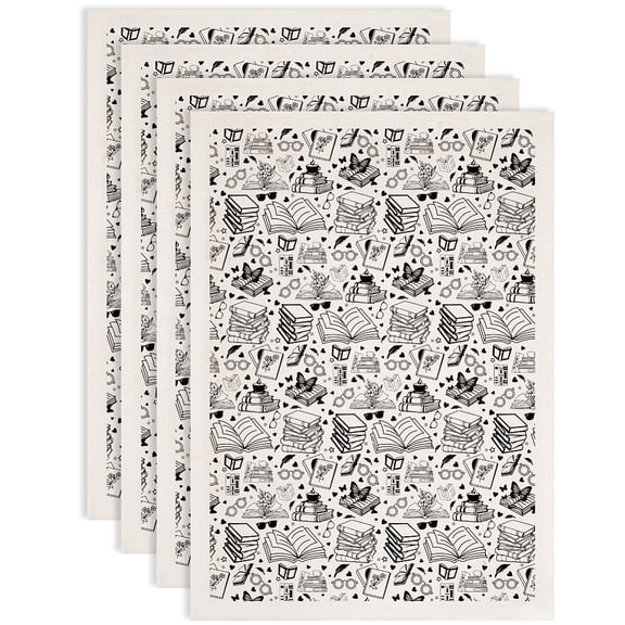 Paper Ceramic Decals Pottery Ceramics Clay Transfer Paper Underglaze Flower Paper Book 520x370mm Pattern: 48x33mm