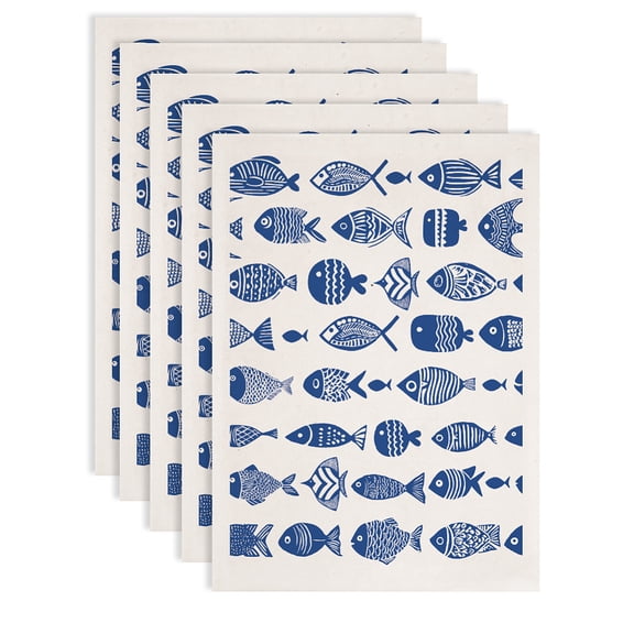 Paper Ceramic Decals Pottery Ceramics Clay Transfer Paper Underglaze Flower Paper Fish 520x370mm Pattern: 480x330mm for DIY
