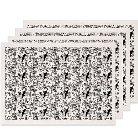 Paper Ceramic Decals Pottery Ceramics Clay Transfer Paper Underglaze Flower Paper Flamingo Shape 520x370mm Pattern: 48x33mm